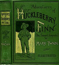Adventures of Huckleberry Finn — Mark Twain cover