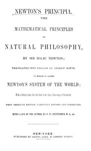 Newton's Principia : $b The mathematical principles of natural philosophy — Isaac Newton cover