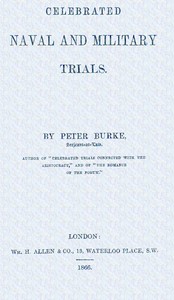 Celebrated naval and military trials — Peter Burke cover