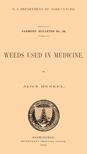 Weeds used in medicine — Alice Henkel cover