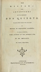 The history and adventures of the renowned Don Quixote — Miguel de Cervantes Saavedra cover