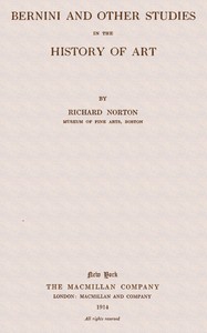 Bernini and other studies in the history of art — Richard Norton cover