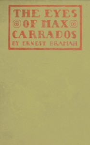 The eyes of Max Carrados — Ernest Bramah cover