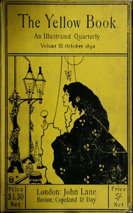 The yellow book, an illustrated quarterly. Vol. 3, October, 1894 — Anonymous cover