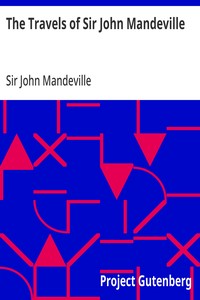 The Travels of Sir John Mandeville — John, Sir Mandeville cover