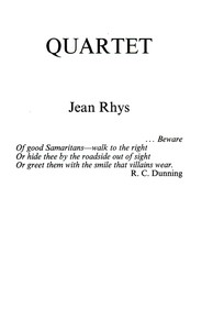 Quartet — Jean Rhys cover