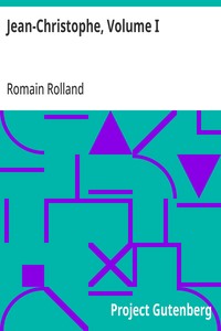 Jean-Christophe, Volume I — Romain Rolland cover