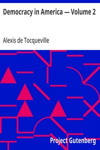 Democracy in America — Volume 2 — Alexis de Tocqueville cover