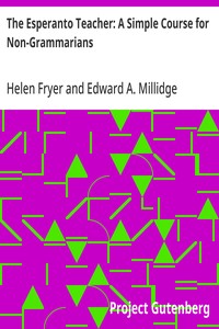 The Esperanto Teacher: A Simple Course for Non-Grammarians — Helen Fryer cover