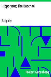 Hippolytus; The Bacchae — Euripides cover