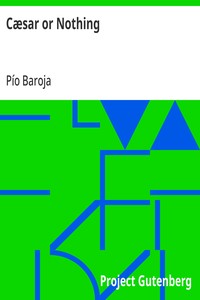 Cæsar or Nothing — Pío Baroja cover