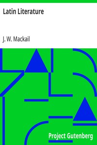 Latin Literature — J. W. (John William) Mackail cover