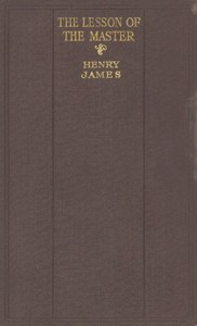 The Lesson of the Master — Henry James cover