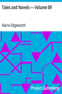 Tales and Novels — Volume 09 — Maria Edgeworth cover