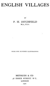 English Villages — P. H. (Peter Hampson) Ditchfield cover