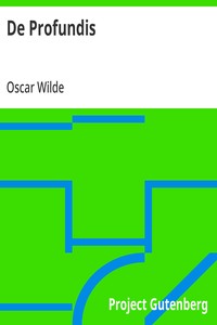 De Profundis — Oscar Wilde cover
