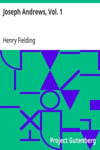 Joseph Andrews, Vol. 1 — Henry Fielding cover