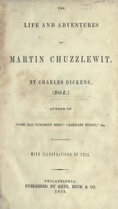 Martin Chuzzlewit — Charles Dickens cover